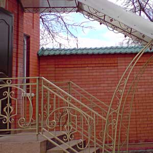Кованый козырек КО-40